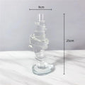 Axyaa Geometric Crystal Glass Sculpture Stack Home Decor Figurines