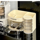 Axyaa Vanity Makeup Organizer with Drawer and Brush Holder