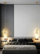 Axyaa Gold Crystal Bubbles Chandelier Aluminum Small Pendant Lamp for Home Decor
