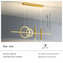 Axyaa Modern Strip Ceiling Chandelier; Creative Living Room Pendant Light