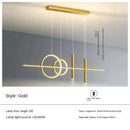 Axyaa Modern Long Strip Pendant Light Ceiling Chandelier for Home Decor & Ambiance