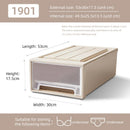 Axyaa Closet Organizer Storage Bins with Lid: Desktop Box for Clothes, Socks, Underwear