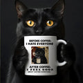 Axyaa Funny Cat Mug Office Simple Ceramic Tea Cup Friends Gift