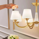 Axyaa Luxury Crystal Chandelier Pendant Light for Living and Dining Room