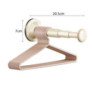 Axyaa Retractable Suction Cup Hanger Rack: Space-Saving Wall Organizer with Telescopic Rod