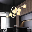 Axyaa Nordic Dining Room Pendant Light Chandelier for Indoor Living Room Lighting