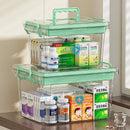 Axyaa Medicine Storage Box: Large-Capacity First Aid Kit in Various Colors