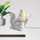 Axya Nordic Squirrel Mini Table Lamp for Kids Room and Bedroom