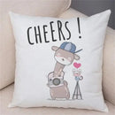 Axyaa Cartoon Animal Pillowcase: Sofa Decor Cushion Cover for Living Room
