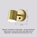Axyaa Wall Lamp Button Switch Nordic Living Bedroom Lighting Hallway Home Decor