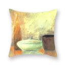Axyaa Red Wine & Lotus Flower Decorative Pillow Cover 45x45cm