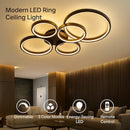 Axyaa LED Ring Ceiling Light: Dimmable, Remote Control, 3 Colors