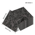 30x30cm Sxp Self-Adhesive Tile Stickers by Axyaa: Marble Pattern, Aluminum Foil, Easy Peel & Stick
