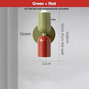 Axyaa Colorful Iron LED Wall Lights Double Heads Modern Bedside Lamp