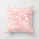 Pink Glitter Letter Flower Geometric Cushion Cover by Axyaa
