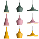 Axyaa Macaron Color Ceiling Lamp: Nordic Modern Aluminum Pendant Light
