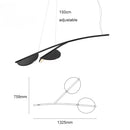 Axyaa LED Pendant Lamp: Adjustable Art Chandelier for Home Decor Lighting