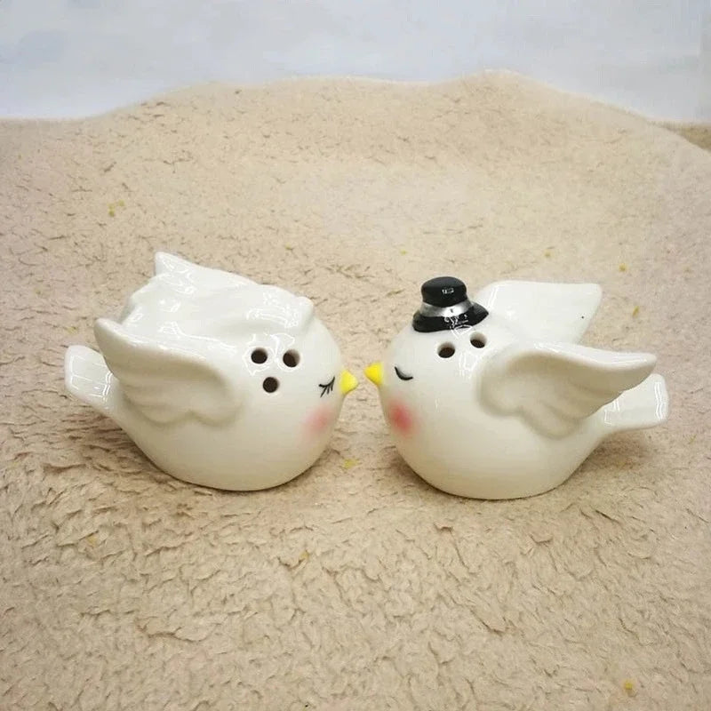 Axya Hand-painted Angel Bird Spice Bottles Set for Kitchen Home Gift