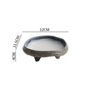Axyaa Irregular Ceramic Dinner Plate High Foot Sushi Dessert Snack Specialty Tableware