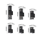 Axyaa LED Outdoor Wall Lamp Acrylic Waterproof IP65 Up Down Sconce Lighting