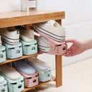 Axyaa Adjustable Shoe Organiser - Top & Bottom Compartments, Space-Saving Design