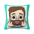 Axyaa Square Pillowcase Comfort Cushion Cover Polyester Throw Pillow for Home Sofa