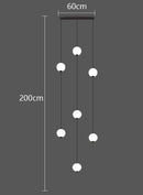Axyaa Modern Dining Room Pendant Light Indoor LED Chandelier Ceiling Lamp