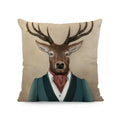 Axyaa Deer Elk Pillow Case - Elegant Home Decor Sofa Cushion Cover