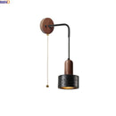 Axyaa Black Travertine Stone LED Wall Lamps for Home Interior Lighting