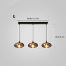 Axyaa Electroplated Smoke Grey Glass Pendant Light for Nordic Modern Luxury Living & Dining Rooms