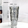 Axyaa Crystal Glass Hydroponic Vase for Art Flower Arrangement and Decor