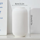 Axyaa White Flower Vase Modern Home Decor Dining Table Ornaments