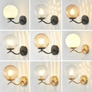 Axyaa LED Glass Wall Lamp for Bedroom Living Room Lighting