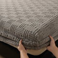 Axyaa Velvet Mattress Cover: Soft & Non-Slip Fitted Bed Sheet Protector for Bedroom
