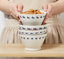 Axyaa Ceramic Rice Bowls Set for Couples - Elegant Tableware and Housewarming Gifts