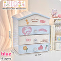 Axyaa Cute House Storage Box: Multi-functional Cosmetic Organizer & Desk Office Stationery Rack