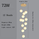 Axyaa Modern LED Stairs Chandelier for Dining Room Living Room Decor Lighting