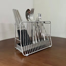 Axyaa Stainless Steel Tube Chopstick Holder Storage Box Drain