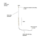 Axyaa Loft Staircase Chandelier with French Pearl Necklace Design