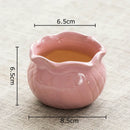 Lotus Shape Ceramic Vase by Axyaa: Elegant Table Decor for Flowers & Plants