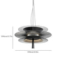 Axyaa Flying Saucer Pendant Light: Modern Minimalist Luxury Chandelier for Living Room and Restaurant.