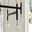 Axyaa Retro Nordic Walnut Pendent Lamp for Living Room and Bar Counter