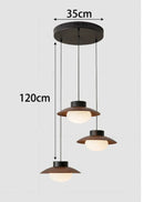 Axyaa LED Staircase Chandeliers - Modern Home Decor Pendant Light for Living Room