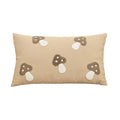 Axyaa Mushroom Pillow Covers in Beige Canvas for Home Decoration in Various Sizes