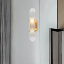 Axyaa Marble Wall Light: Minimalist Stone Lamp for Home Decor