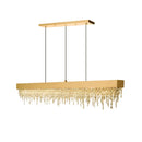 Axyaa Modern Crystal Chandelier LED Hanging Lamp for Home Decor