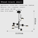 Axyaa Modern Adjustable LED Ceiling Chandelier Pendant Light
