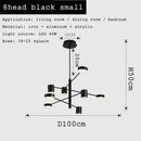Axyaa Adjustable LED Ceiling Chandelier for Modern Living Room, Bedroom, Dining Room, Office