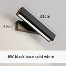 Axyaa Solid Wood LED Wall Lamp | Adjustable Nordic Bedside Lighting