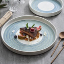 Axyaa Straight Edge Ceramic Plate Set for Molecular Cuisine and Specialty Tableware
